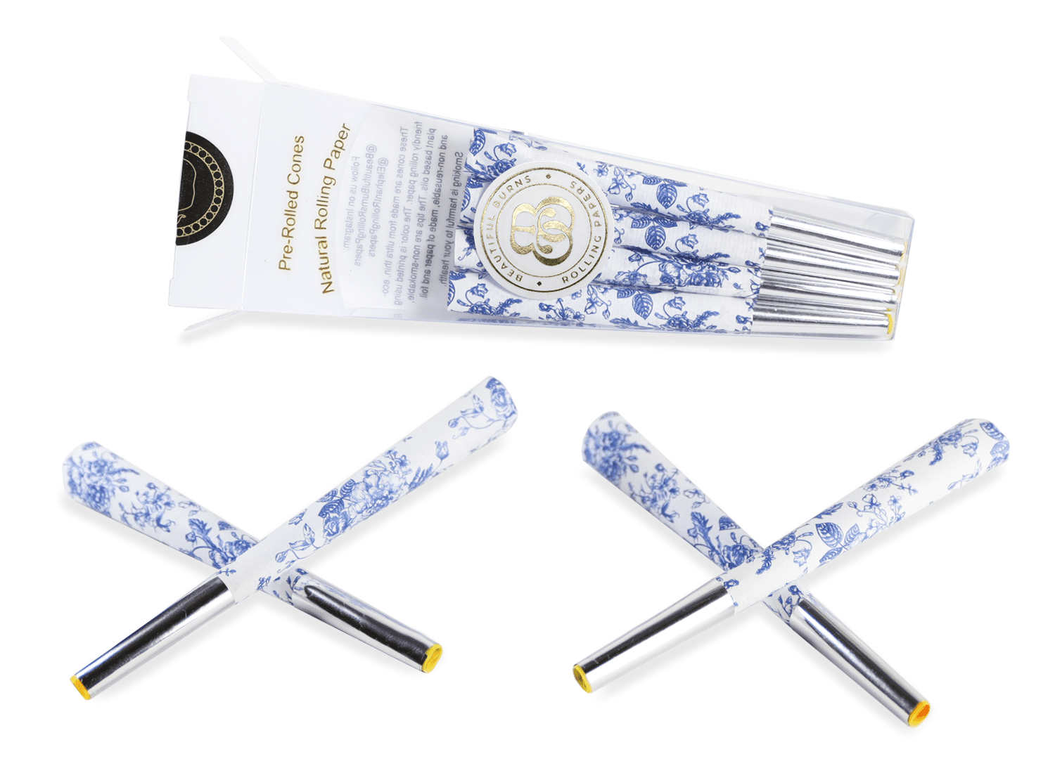 Beautiful Burns Rolling Papers China Blue