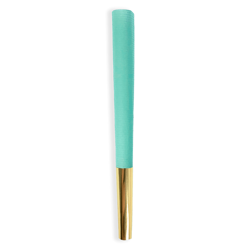 Beautiful Burns Rolling Papers Tiffany Gold Cone
